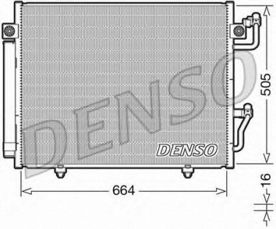 DENSO dcn45005 -  Конденсатор, кондиционер