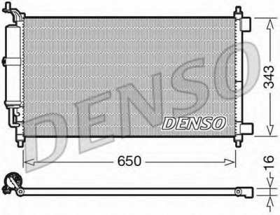 DENSO dcn46007 -  Конденсатор, кондиционер