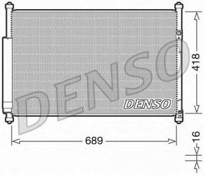 DENSO dcn47006 -  Конденсатор, кондиционер