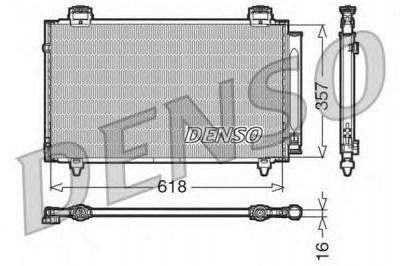 DENSO dcn50004 -  Конденсатор, кондиционер