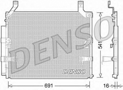 DENSO dcn50032 -  Конденсатор, кондиционер