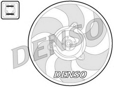 DENSO der07008 -  Вентилятор, охлаждение двигателя