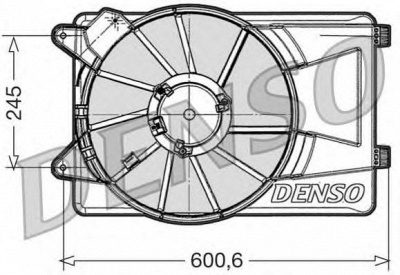 DENSO der09305 -  Вентилятор, охлаждение двигателя