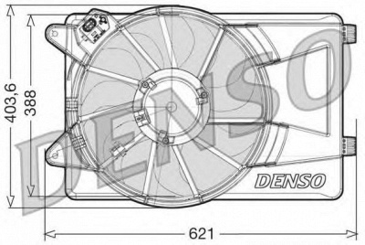 DENSO der09306 -  Вентилятор, охлаждение двигателя