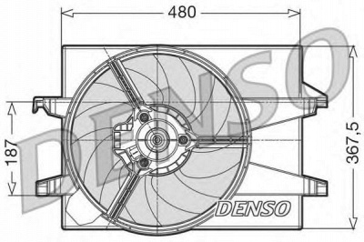 DENSO der10001 -  Вентилятор, охлаждение двигателя