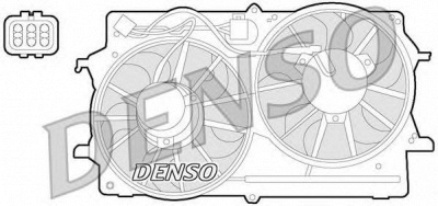 DENSO der10007 -  Вентилятор, охлаждение двигателя
