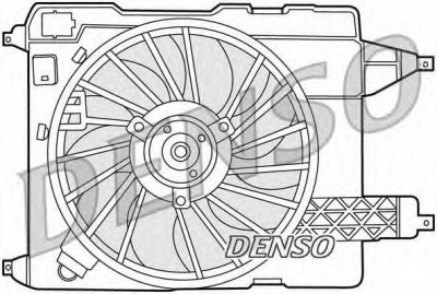 DENSO der23002 -  Вентилятор, охлаждение двигателя
