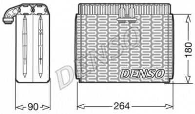 DENSO dev01010 -  Испаритель, кондиционер