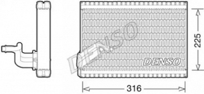 DENSO dev21003 -  Испаритель, кондиционер