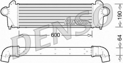 DENSO dit12005 -  Интеркулер