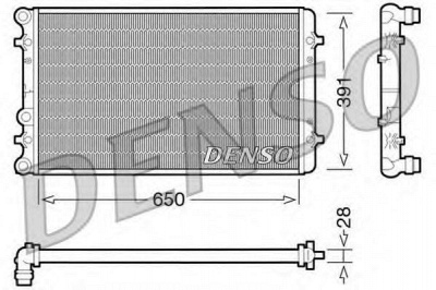 DENSO drm02007 -  Радиатор, охлаждение двигателя