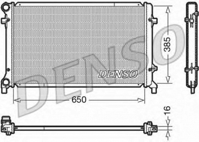 DENSO drm02014 -  Радиатор, охлаждение двигателя