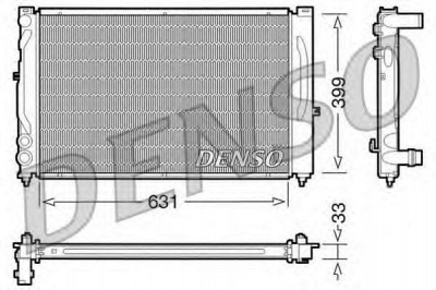 DENSO drm02020 -  Радиатор, охлаждение двигателя