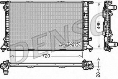 DENSO drm02022 -  Радиатор, охлаждение двигателя