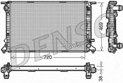 DENSO drm02023 -  Радиатор, охлаждение двигателя