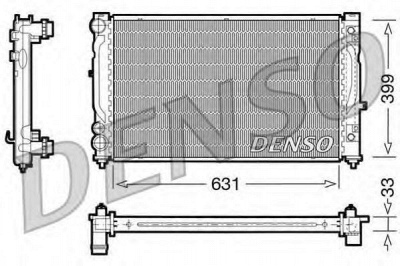 DENSO drm02030 -  Радиатор, охлаждение двигателя