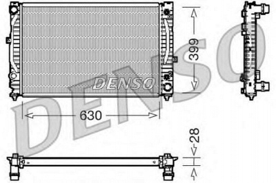 DENSO drm02031 -  Радиатор, охлаждение двигателя