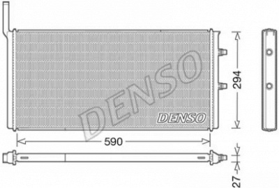 DENSO drm05009 -  Радиатор, охлаждение двигателя