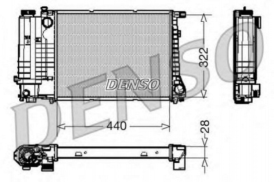 DENSO drm05042 -  Радиатор, охлаждение двигателя