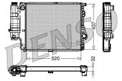 DENSO drm05043 -  Радиатор, охлаждение двигателя