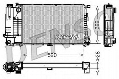 DENSO drm05045 -  Радиатор, охлаждение двигателя