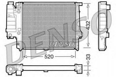 DENSO drm05060 -  Радиатор, охлаждение двигателя