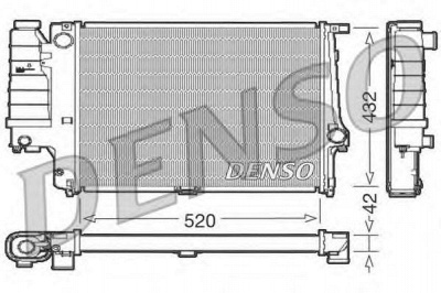 DENSO drm05064 -  Радиатор, охлаждение двигателя