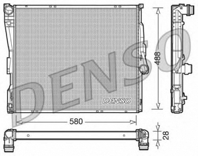 DENSO drm05090 -  Радиатор, охлаждение двигателя