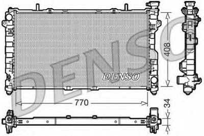 DENSO drm06012 -  Радиатор, охлаждение двигателя