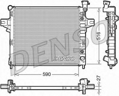 DENSO drm06031 -  Радиатор, охлаждение двигателя