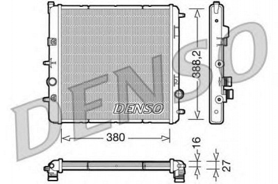 DENSO drm07003 -  Радиатор, охлаждение двигателя