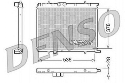 DENSO drm07021 -  Радиатор, охлаждение двигателя