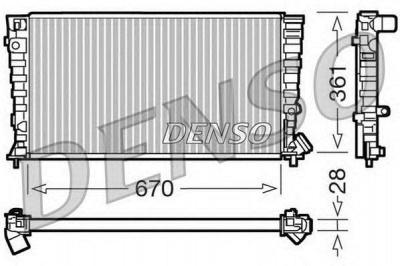 DENSO drm07030 -  Радиатор, охлаждение двигателя