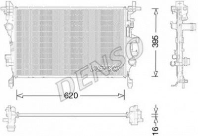 DENSO drm09044 -  Радиатор, охлаждение двигателя