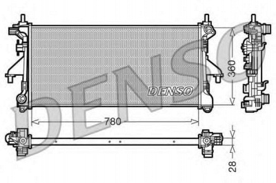 DENSO drm09079 -  Радиатор, охлаждение двигателя