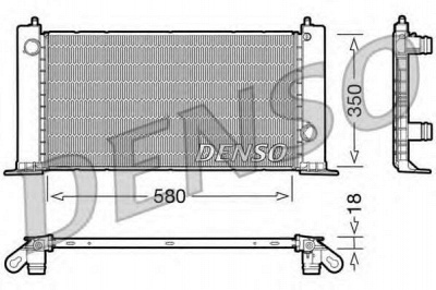 DENSO drm09121 -  Радиатор, охлаждение двигателя