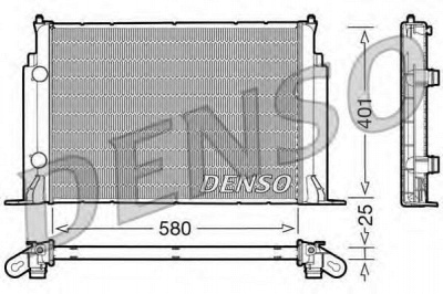 DENSO drm09122 -  Радиатор, охлаждение двигателя