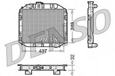 DENSO drm10001 -  Радиатор, охлаждение двигателя