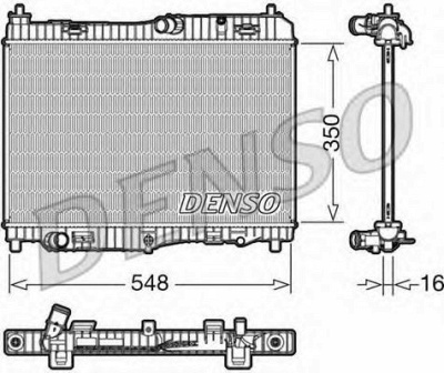 DENSO drm10005 -  Радиатор, охлаждение двигателя