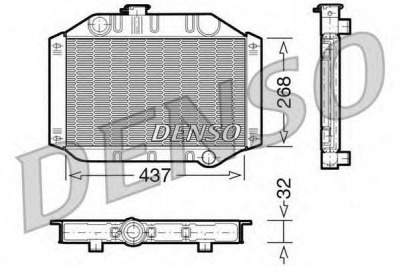 DENSO drm10010 -  Радиатор, охлаждение двигателя
