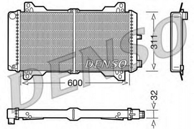 DENSO drm10012 -  Радиатор, охлаждение двигателя