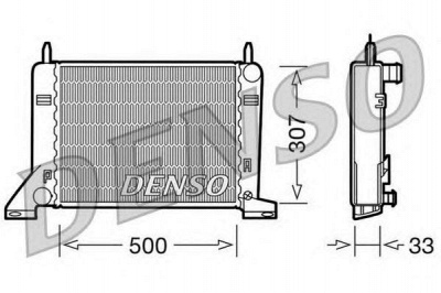 DENSO drm10022 -  Радиатор, охлаждение двигателя