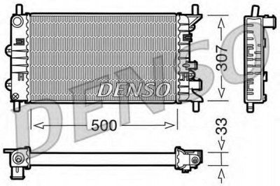 DENSO drm10024 -  Радиатор, охлаждение двигателя