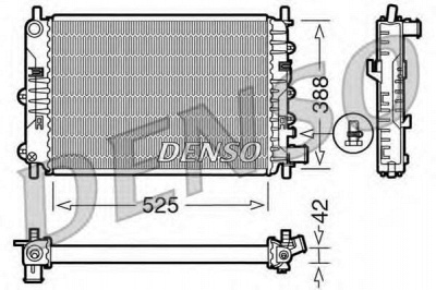 DENSO drm10026 -  Радиатор, охлаждение двигателя