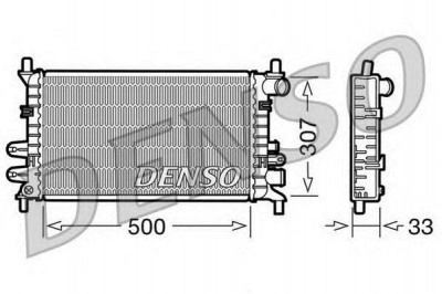 DENSO drm10027 -  Радиатор, охлаждение двигателя
