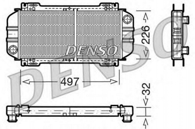 DENSO drm10033 - Радиатор, охлаждение двигателя