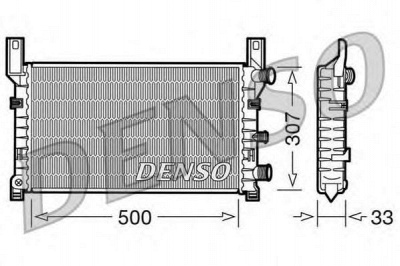 DENSO drm10035 -  Радиатор, охлаждение двигателя