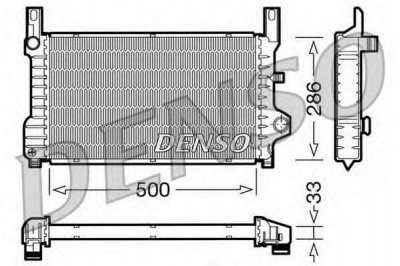 DENSO drm10036 -  Радиатор, охлаждение двигателя