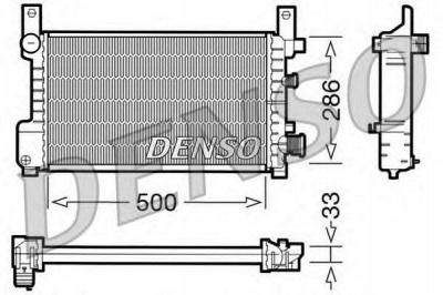 DENSO drm10037 -  Радиатор, охлаждение двигателя