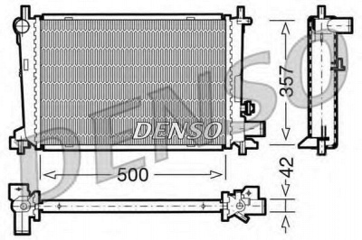 DENSO drm10040 -  Радиатор, охлаждение двигателя